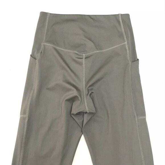 Girlfriend Collective Green 7/8 Length High Rise Pocket Leggings Size Small - Picture 5 of 5